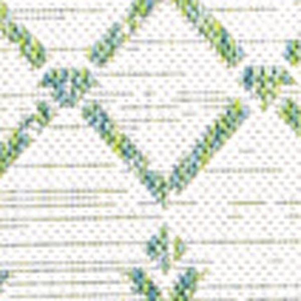 HomeRoots 9' X 12' Green and Ivory Trellis Rug - Versatile Indoor/Outdoor Design, Durable & Easy to Clean! 703069