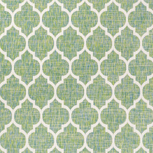 HomeRoots 9' Geometric Cream and Green Area Rug - Stylish Indoor/Outdoor Design, Durable, Low-Maintenance Comfort 703084