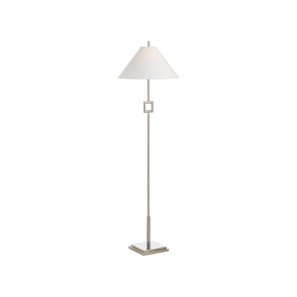 Chelsea House Overhill Polished Nickel Floor Lamp By Jamie Merida — Sculptural Modern Statement Light, 55.5"H 70311