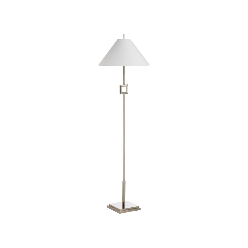 Chelsea House Overhill Polished Nickel Floor Lamp By Jamie Merida — Sculptural Modern Statement Light, 55.5"H 70311