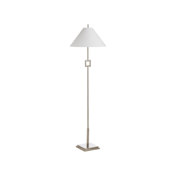 Chelsea House Overhill Polished Nickel Floor Lamp By Jamie Merida — Sculptural Modern Statement Light, 55.5"H 70311