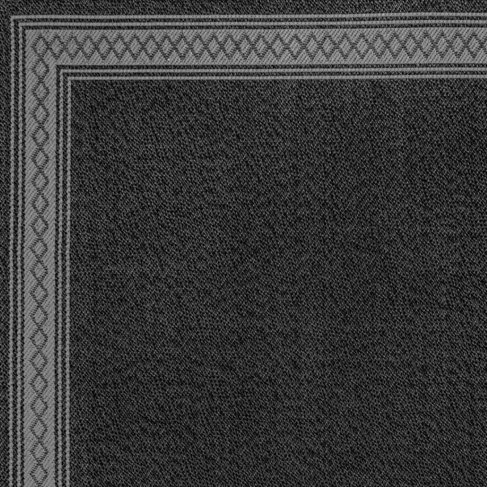 HomeRoots 8' X 10' Black and Gray Geometric Area Rug - Stylish Indoor/Outdoor Rug for Modern Spaces & Durability 703132