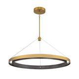 Fagan 33.5'' Wide Integrated LED Chandelier - Brushed Brass with Forged Iron 70318/LED Elk Lighting