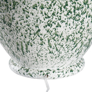 Chelsea House Spatter Ceramic Table Lamp In Green And White Spatter Glaze — 28.5" Curved Ambient Lighting Accent 70320