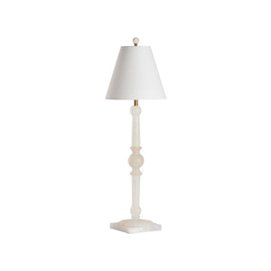 Chelsea House City Lights Alabaster Lamp Sculptural 36" Tall Ambient Glow — Handcrafted Natural Veining, Slim Design 70327