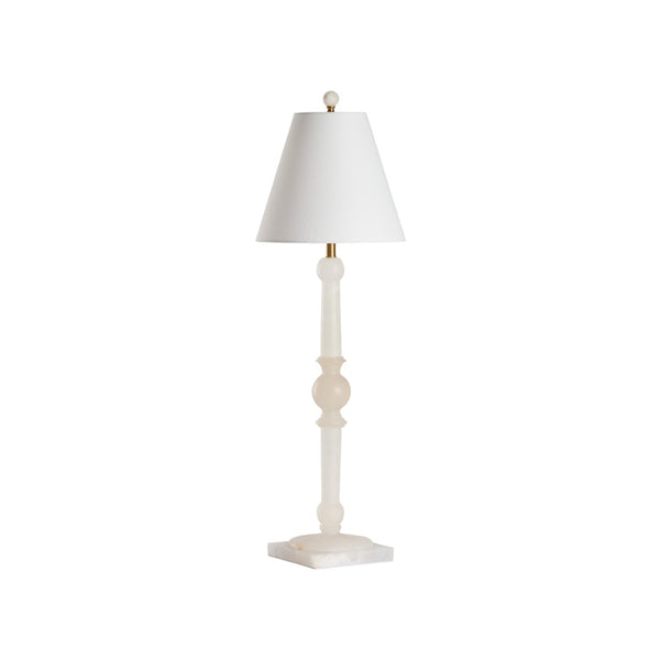 Chelsea House City Lights Alabaster Lamp Sculptural 36" Tall Ambient Glow — Handcrafted Natural Veining, Slim Design 70327