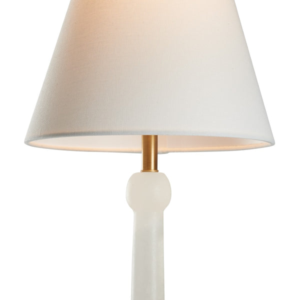 Chelsea House City Lights Alabaster Lamp Sculptural 36" Tall Ambient Glow — Handcrafted Natural Veining, Slim Design 70327