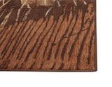 Sams International Abacasa Sonoma Natoma Machine Made Viscose Abstract  Rug Rust, Brown, Golds 7'10" x 10'1"