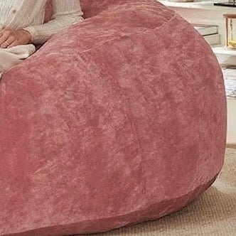 English Elm 4FT Memory Foam Bean Bag Chair Light Pink with Removable Flannel Cover, Supportive Plush Sofa for Teens W3737P373845
