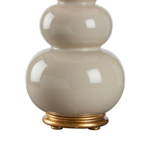 Chelsea House Denise Sculptural Ceramic Lamp Sandbar Finish By Jamie Merida — 28.5" Warm Sand Glaze, Gold Base 70333