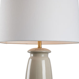 Chelsea House Melanie Ceramic Table Lamp Sandbar Glaze With Gold Base — 29" Sculptural Ambient Light For Bedside 70334