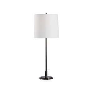 Chelsea House Underwood Sleek Table Lamp By Jamie Merida — Oil Rubbed Bronze With Warm Golden Patina, 28.5" H 70335