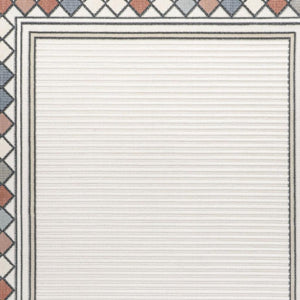 HomeRoots 8' X 10' Ivory and Beige Geometric Area Rug - Stylish, Durable, Indoor/Outdoor Versatile Design! 703371