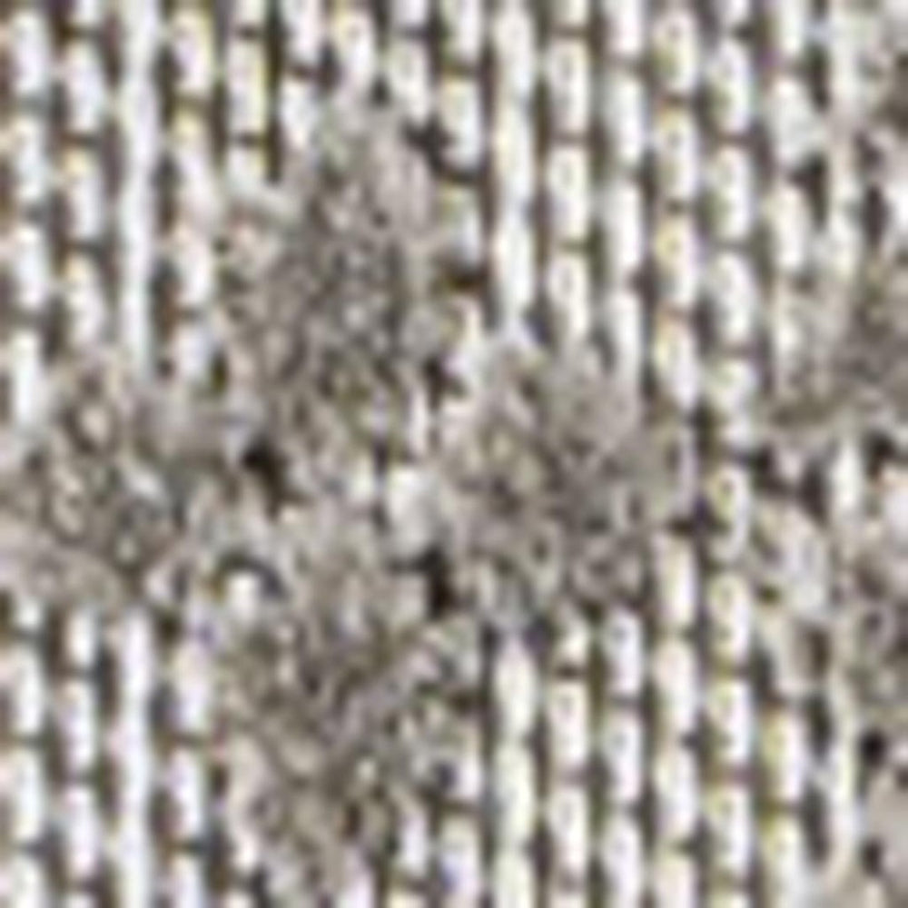 HomeRoots 5' Elegant Dark Gray and Ivory Moroccan Area Rug - Versatile Indoor/Outdoor Design, Durable & Stylish 703388