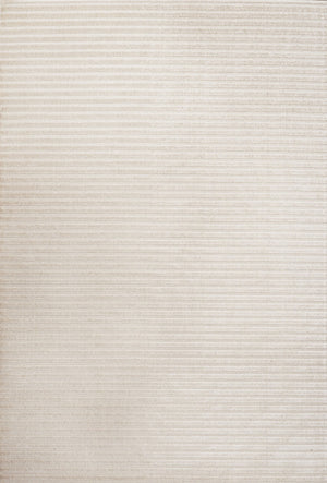 HomeRoots 8' X 10' Striped Ivory and Cream Area Rug - Elegant Indoor/Outdoor Style with Durable Performance 703413