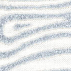 HomeRoots 8' X 10' Light Blue & Ivory Abstract Area Rug - Stylish Indoor/Outdoor Decor with Durable, Low-Maintenance Design 703415
