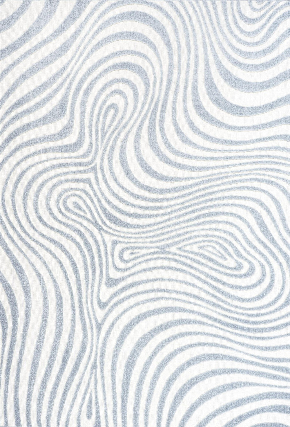 HomeRoots 8' X 10' Light Blue & Ivory Abstract Area Rug - Stylish Indoor/Outdoor Decor with Durable, Low-Maintenance Design 703415