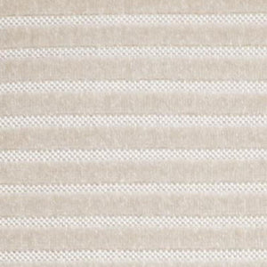 HomeRoots 8' X 10' Elegant Ivory and Cream Striped Area Rug - Durable, Timeless Design for Indoor/Outdoor Spaces 703416