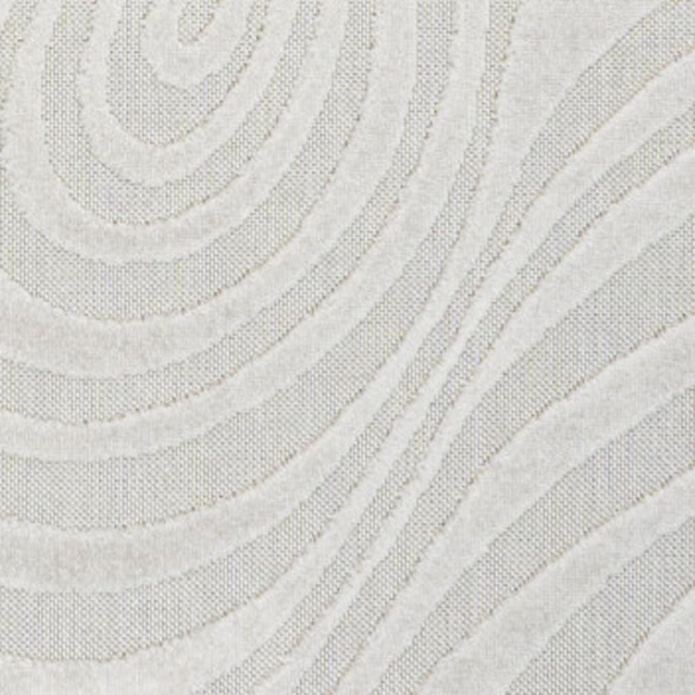 HomeRoots 8' X 10' Cream and Ivory Abstract Indoor/Outdoor Area Rug – Elegant, Durable & Easy Care for All Spaces 703420