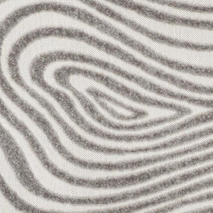 HomeRoots 8' Gray and Ivory Abstract Area Rug - Versatile Indoor/Outdoor Design, Durable, Easy to Clean & Stylish 703421