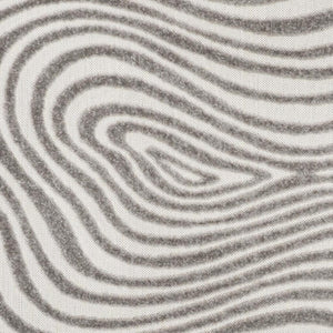 HomeRoots 8' Gray and Ivory Abstract Area Rug - Versatile Indoor/Outdoor Design, Durable, Easy to Clean & Stylish 703421