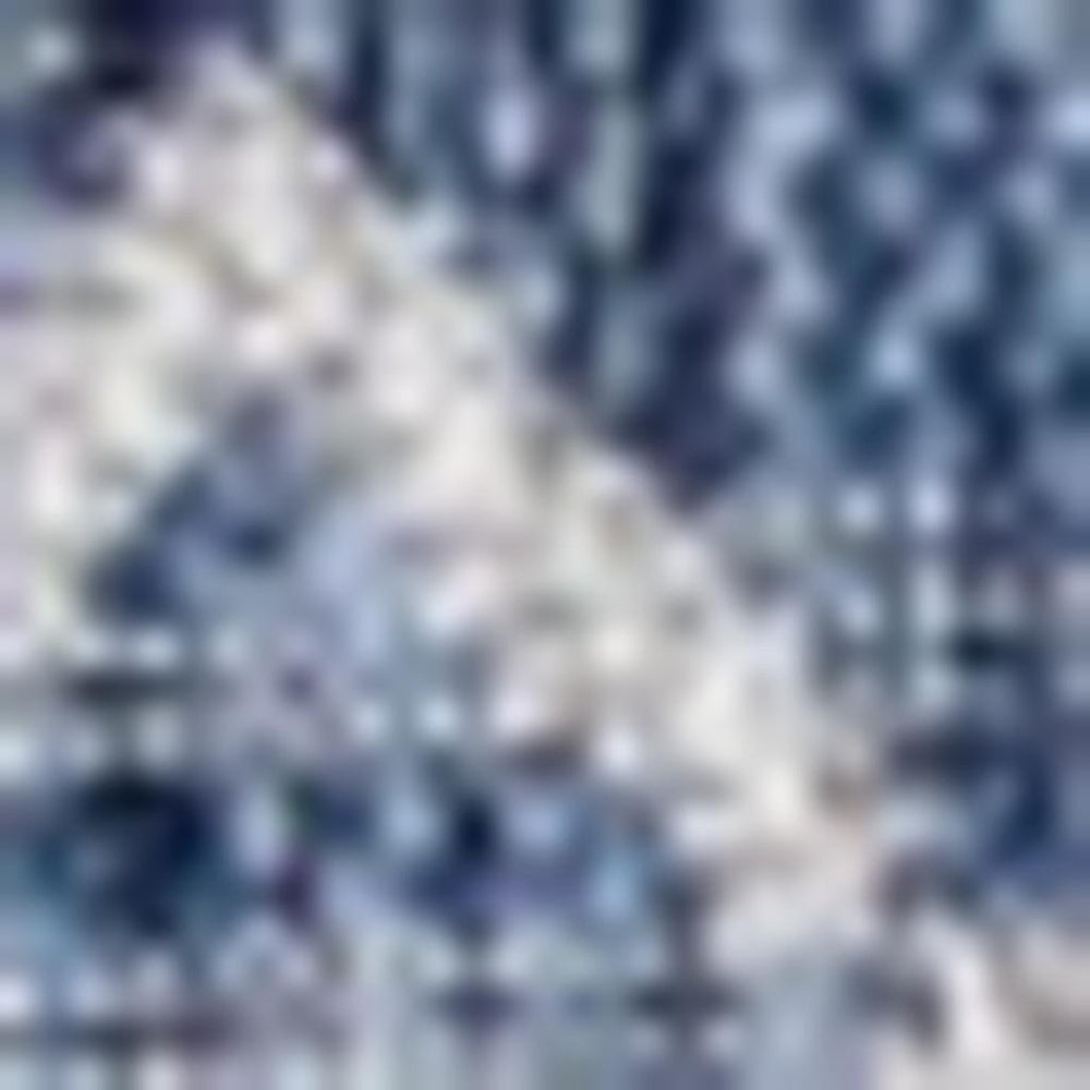 HomeRoots 8' Navy Blue and Light Gray Square Trellis Area Rug - Stylish Indoor/Outdoor Design with Durability 703460