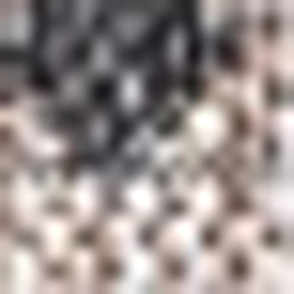 HomeRoots 6' Natural and Black Square Trellis Area Rug - Stylish, Durable, Low-Maintenance for Indoor & Outdoor Use 703468