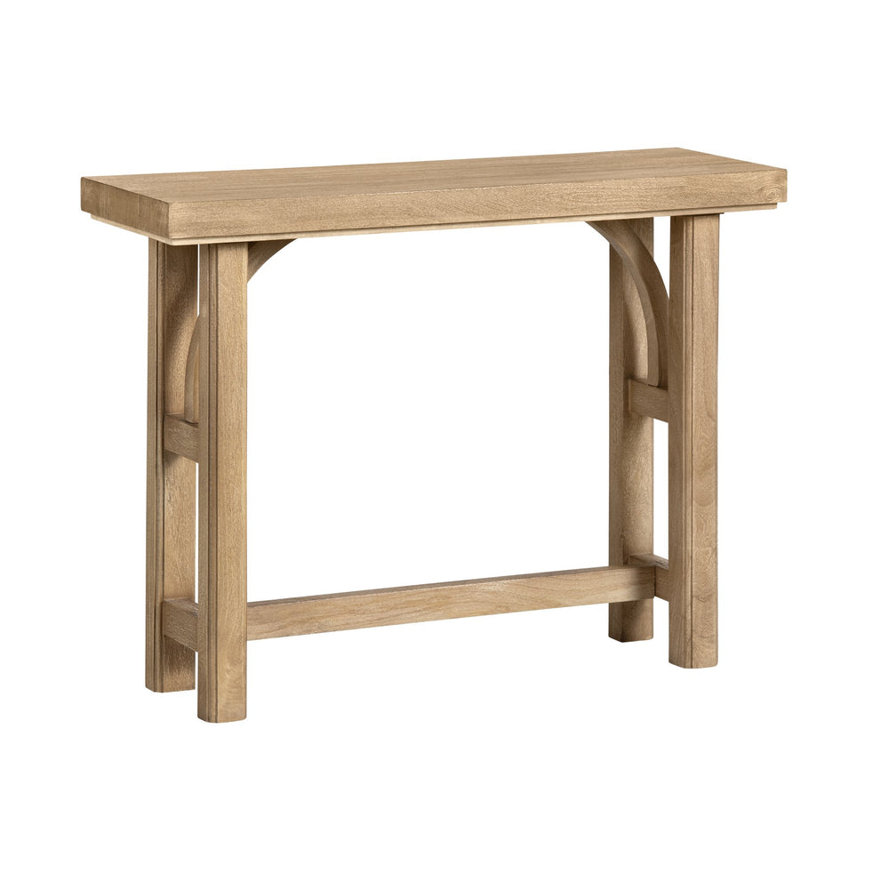 Crestview Collection Rustic Console Table - Timeless Solid Wood Accent With Dual-post Legs & Charming Design For Any Space Brown Solid Wood Cvfnr4834