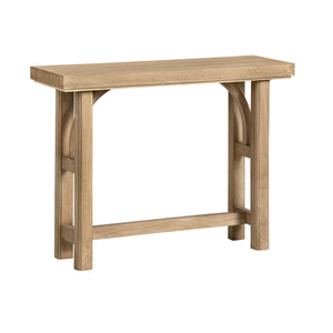 Crestview Collection Rustic Console Table - Timeless Solid Wood Accent With Dual-post Legs & Charming Design For Any Space Brown Solid Wood Cvfnr4834