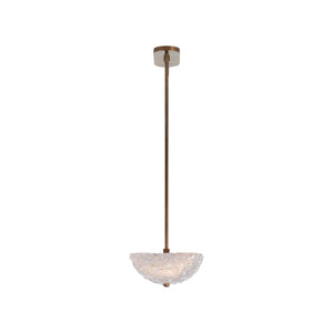 Chelsea House Frost Antique Brass Chandelier With Oval Textured Glass Leaves, 47" Wide Warm Diffused Glow 70350