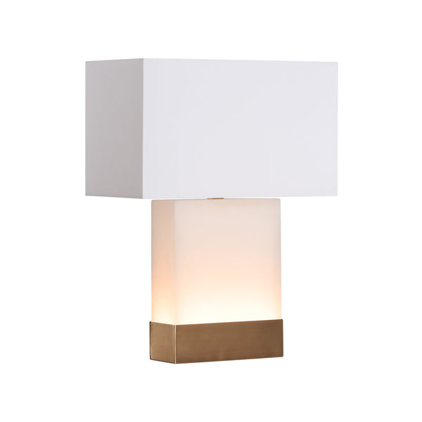Chelsea House Luster Lamp - Elegant  Table Lamp, 24.5” Height, Perfect For Stylish Home Lighting Decor White,Cream Silkette 70352