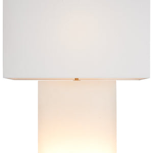 Chelsea House Luster Lamp - Elegant  Table Lamp, 24.5” Height, Perfect For Stylish Home Lighting Decor White,Cream Silkette 70352