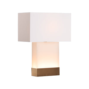 Chelsea House Luster Lamp - Elegant  Table Lamp, 24.5” Height, Perfect For Stylish Home Lighting Decor White,Cream Silkette 70352