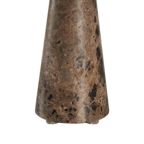 Chelsea House Terra Sculptural Marble Table Lamp — 30" Natural Gray Stone Accent Light For Modern Living Spaces 70355