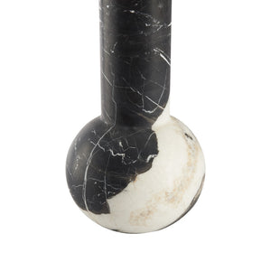 Chelsea House Marble Black-And-White Veined Table Lamp 27" Tall — Polished Sculptural Accent For Living Room, Bedroom, Office 70356