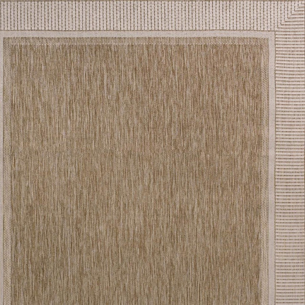 HomeRoots 8' X 10' Beige and Cream Indoor/Outdoor Area Rug – Durable, Stylish, Easy-Clean for Any Space! 703567