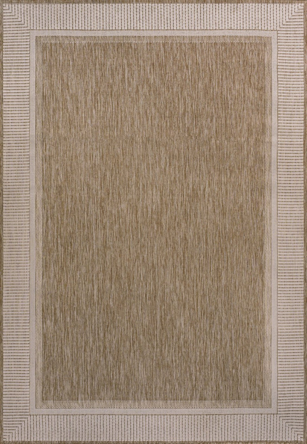 HomeRoots 8' X 10' Beige and Cream Indoor/Outdoor Area Rug – Durable, Stylish, Easy-Clean for Any Space! 703567