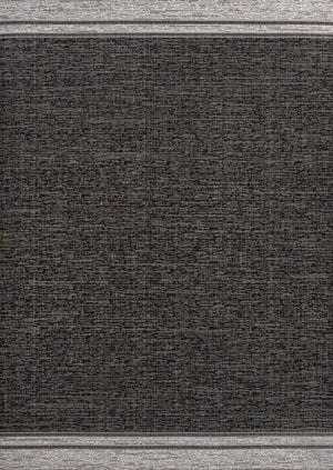 HomeRoots 5' X 8' Black and Cream Area Rug - Stylish Indoor/Outdoor Carpet for Modern Spaces, Easy Care! 703570