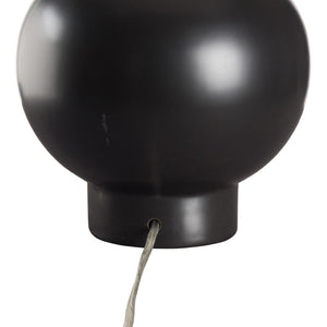 Chelsea House Salem Sculptural Table Lamp In Matte Black — 28.5" Modern Ambient Light With Decorative Side Disks For Living Rooms 70364
