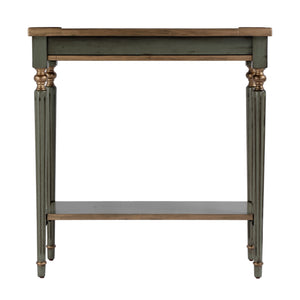 Butler Specialty Company Elegant Rectangular Console Table With Open Shelf For Timeless Style Pastel Green Rubberwood,Cherry Veneers,Mdf 7036482-butler
