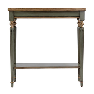 Butler Specialty Company Elegant Rectangular Console Table With Open Shelf For Timeless Style Pastel Green Rubberwood,Cherry Veneers,Mdf 7036482-butler
