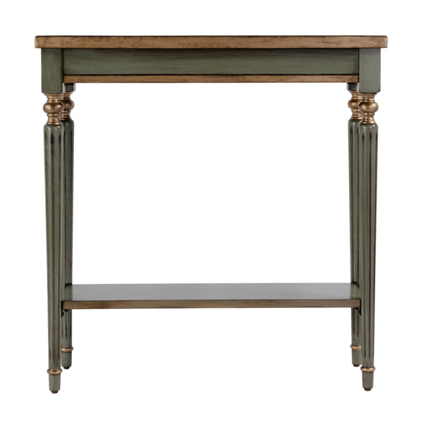 Butler Specialty Company Elegant Rectangular Console Table With Open Shelf For Timeless Style Pastel Green Rubberwood,Cherry Veneers,Mdf 7036482-butler