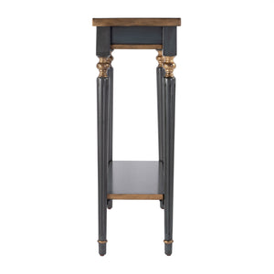 Butler Specialty Company Elegant Rectangular Console Table With Open Shelf For Timeless Style Pastel Blue Rubberwood,Cherry Veneers,Mdf 7036483-butler