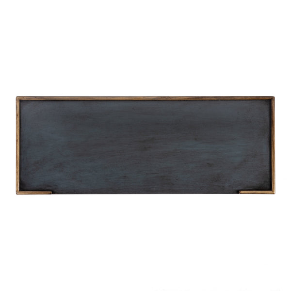 Butler Specialty Company Elegant Rectangular Console Table With Open Shelf For Timeless Style Pastel Blue Rubberwood,Cherry Veneers,Mdf 7036483-butler