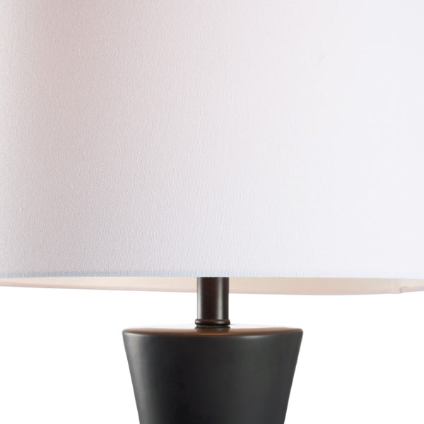 Chelsea House Chase Sculptural Ceramic Lamp Matte Black — 29.5" Tapered Ambient Lighting For Modern & Industrial Spaces 70365