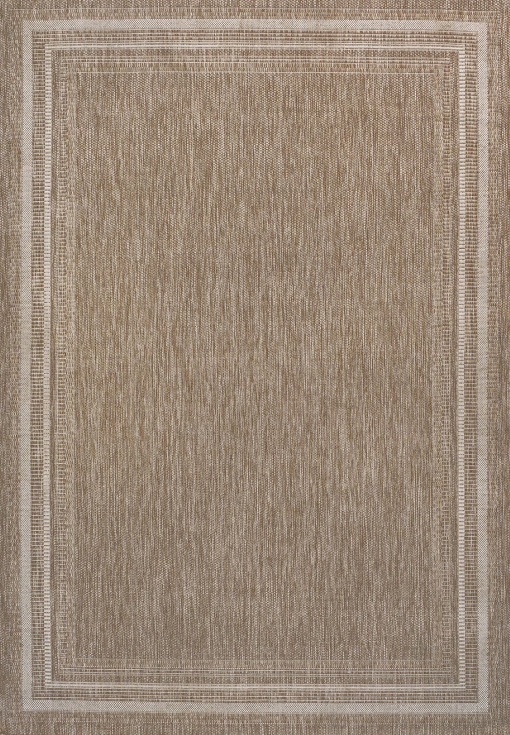 HomeRoots 8' X 10' Beige and Cream Area Rug - Versatile Indoor/Outdoor Comfort for Stylish Spaces and Durability 703659