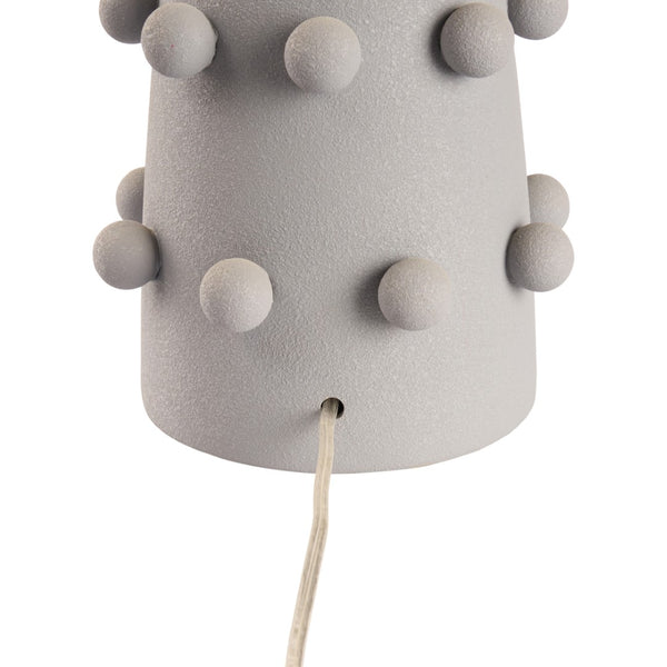 Chelsea House Rory Ceramic Table Lamp In Gray Glaze — 29.5" Sculptural Accent With Textured Finish & Decorative Spheres 70366