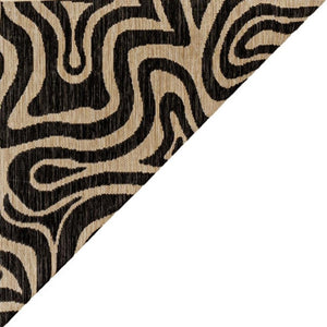 HomeRoots 8' X 10' Gray and Cream Abstract Area Rug - Stylish, Washable, Versatile for Indoor & Outdoor Spaces 703676