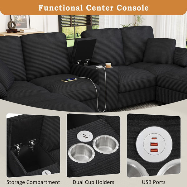 English Elm Swivel Barrel Accent Chair Chenille Tufted Round Club Seat for Living Room Lounge Black N719S002180B