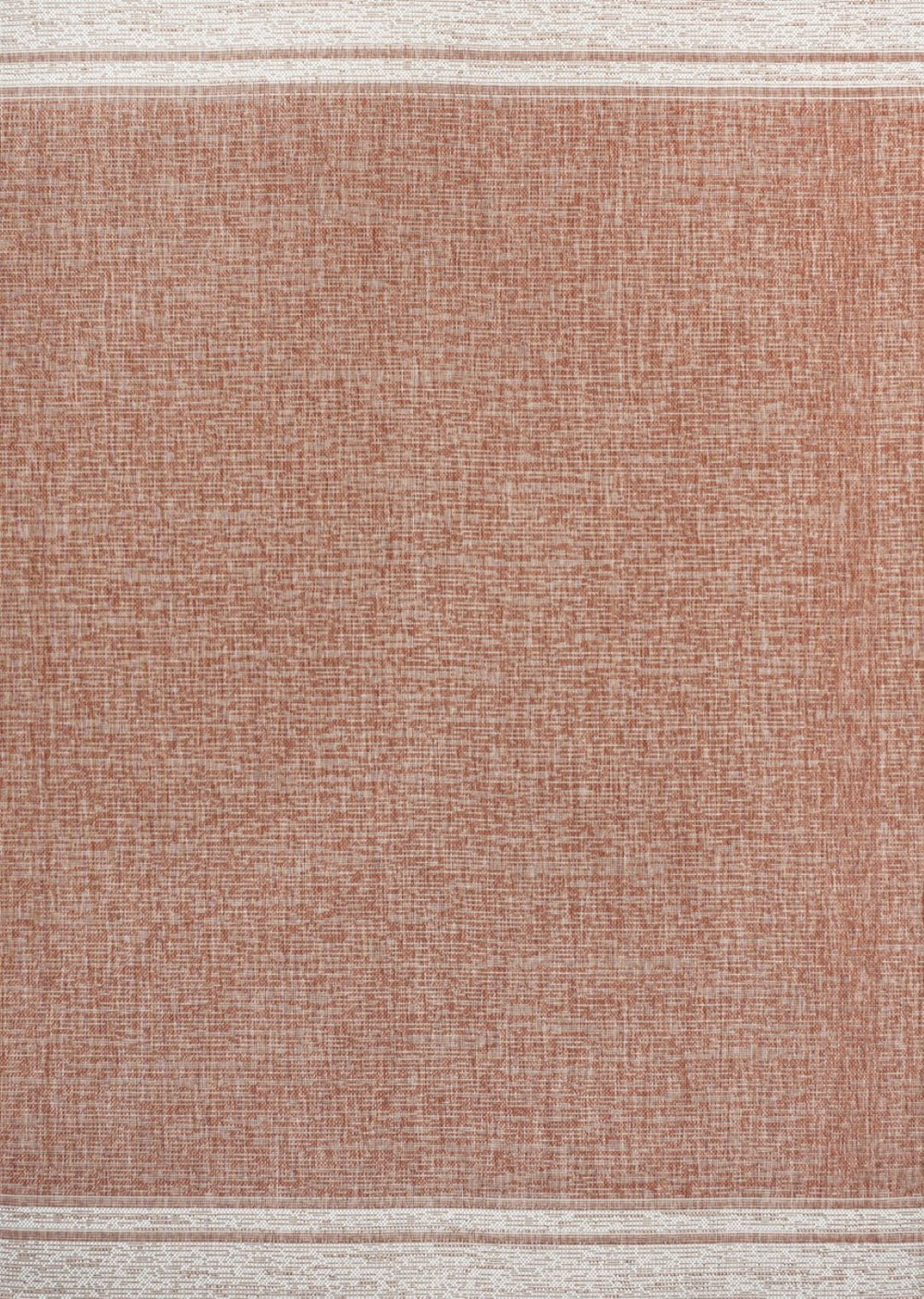 HomeRoots 8' X 10' Salmon and Cream Area Rug – Durable Indoor/Outdoor Comfort Perfect for Any Space! 703704